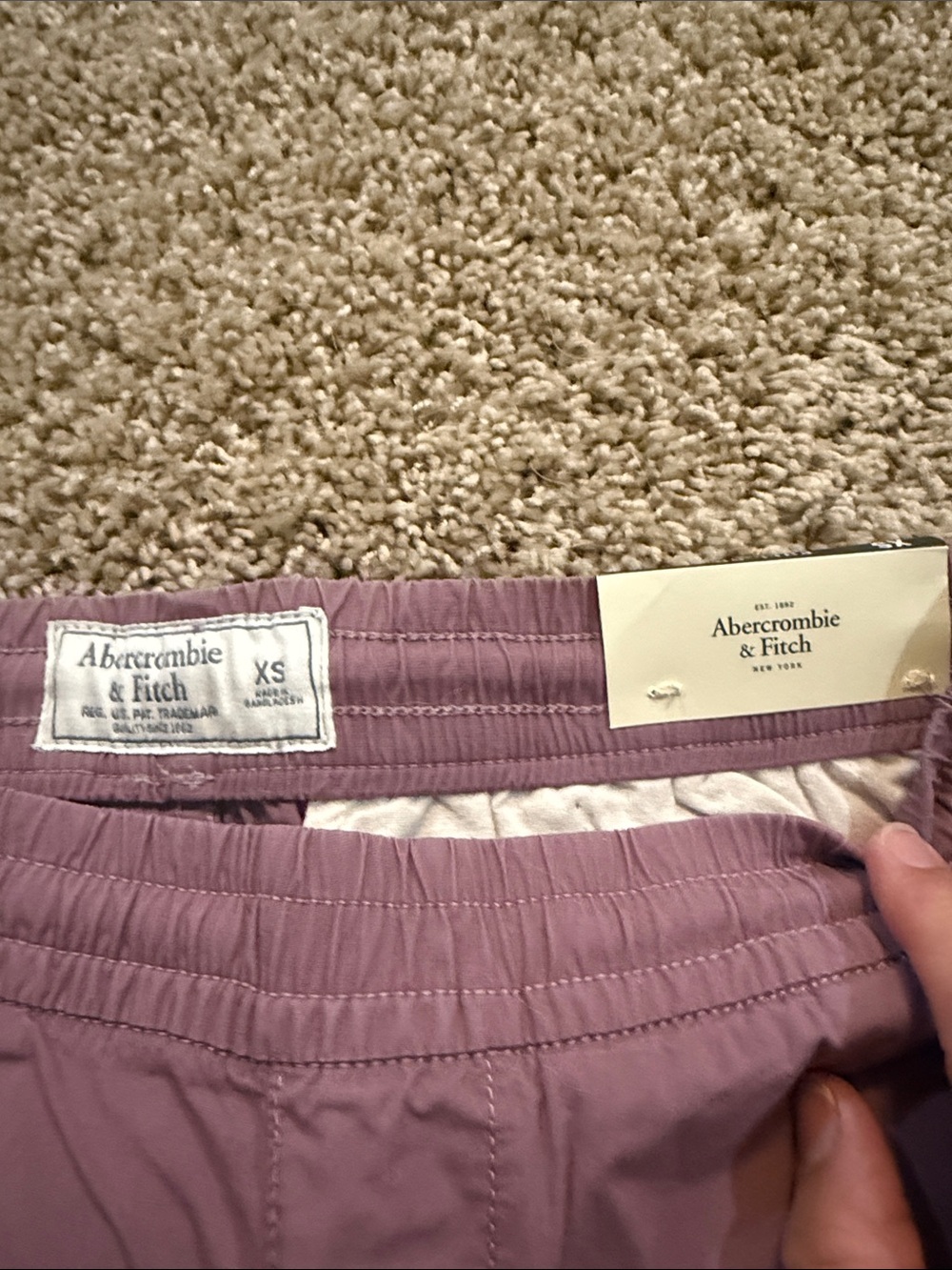 Abercrombie & Fitch Dusty Mauve Pull-On Shorts - Picture 3 of 3